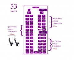 Автобус Van Hool расположение мест