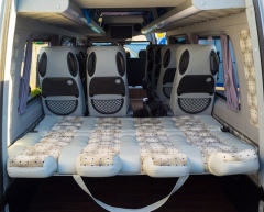 Mercedes Sprinter 515 разложенные задние сиденья