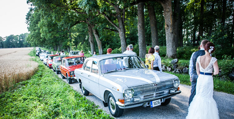 фото свадебного кортежа
