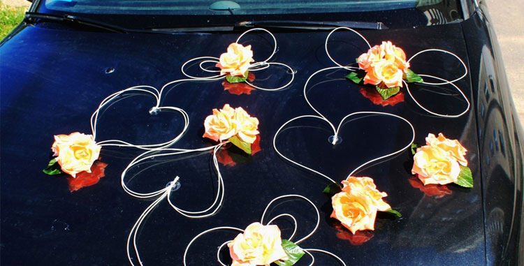 украшение ручки автомобиля бабочками