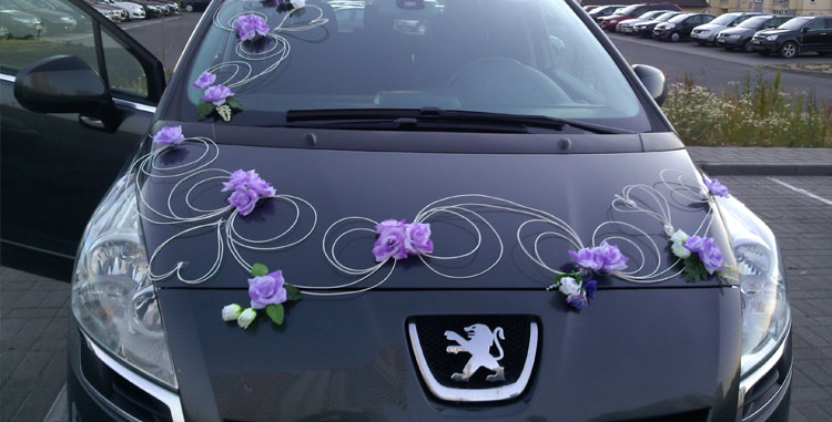 украшение ручки автомобиля бабочками